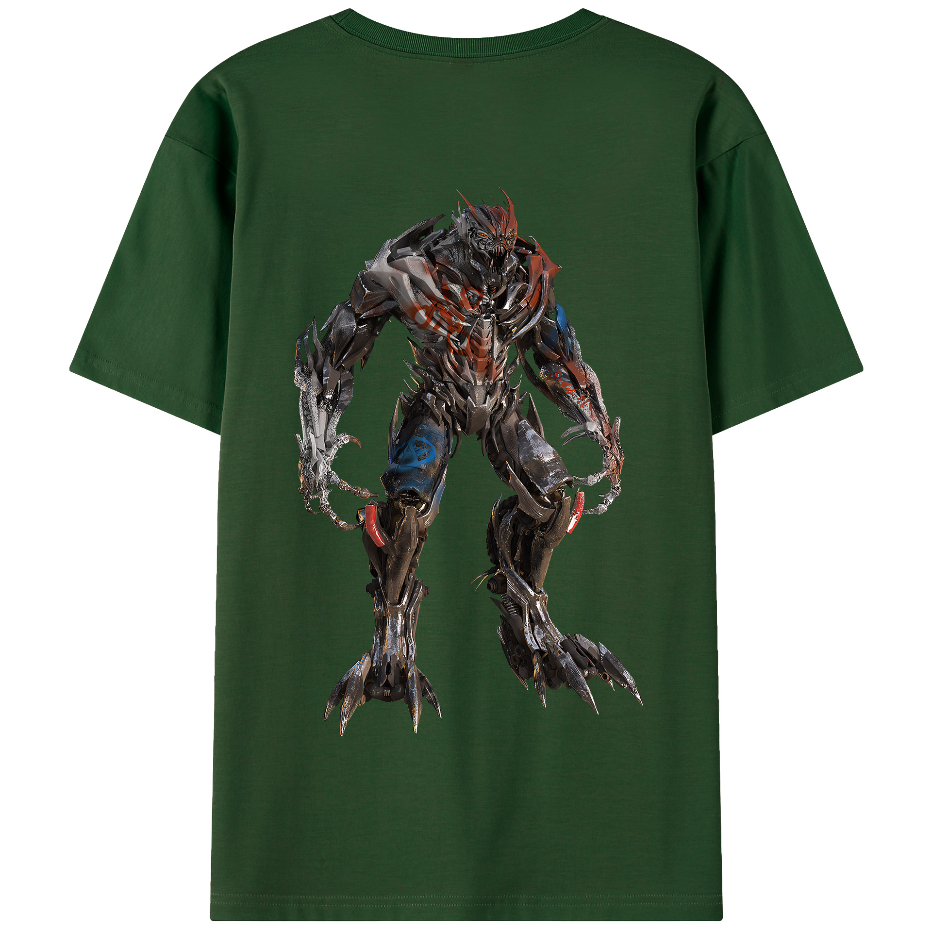 （画像用） Transformers トランスフォーマー 綿100％半袖Tシャツ（背面プリント）
